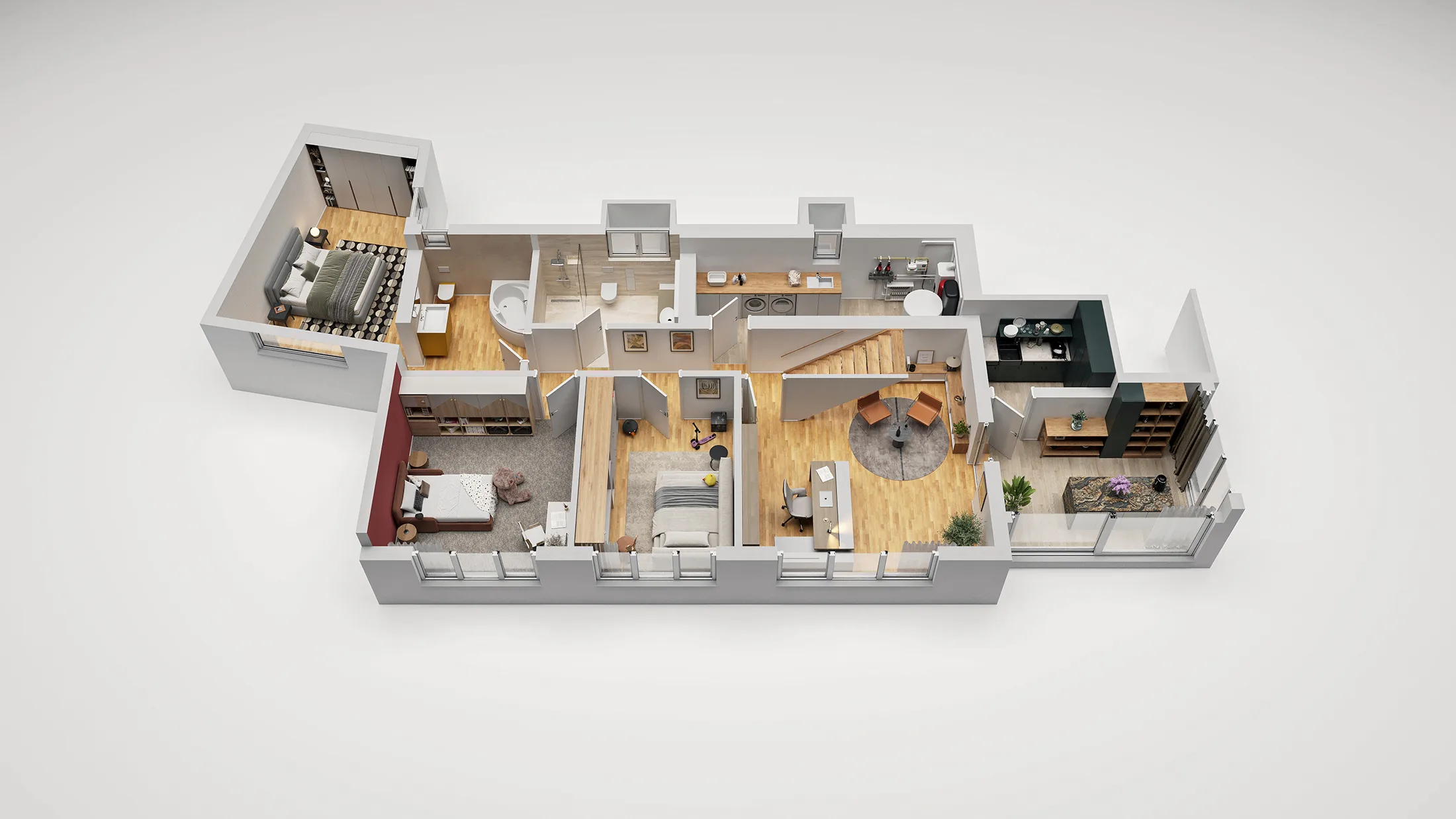 Grundriss Visualisierung 3