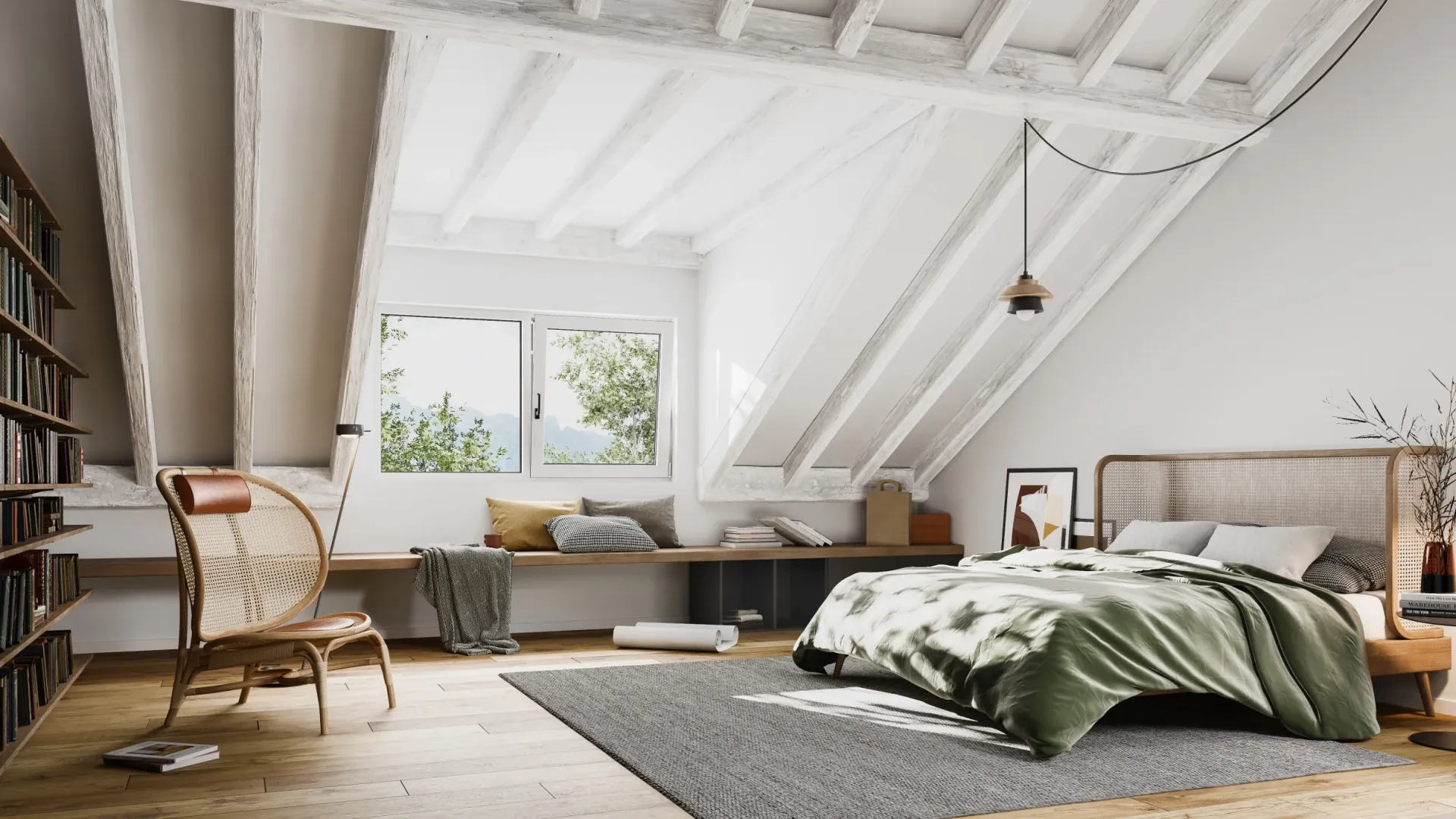 Neubau-Innenvisualisierung Design-Rendering &ndash; fotorealistischer Schweizer Wohnraum in Premium-Qualität