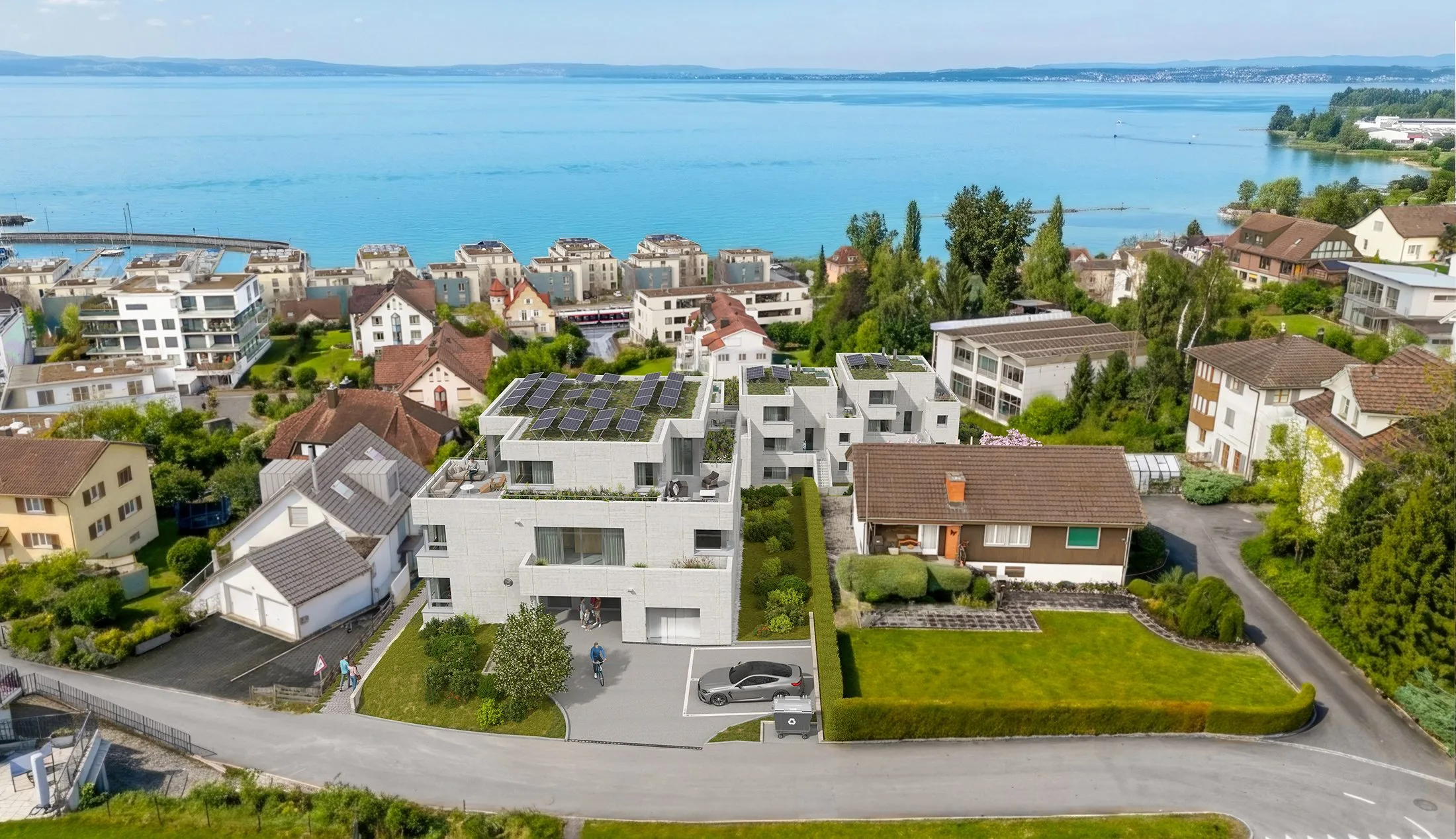 360° virtual tour Switzerland &ndash; exterior view of a premium residential project for the virtual viewing
