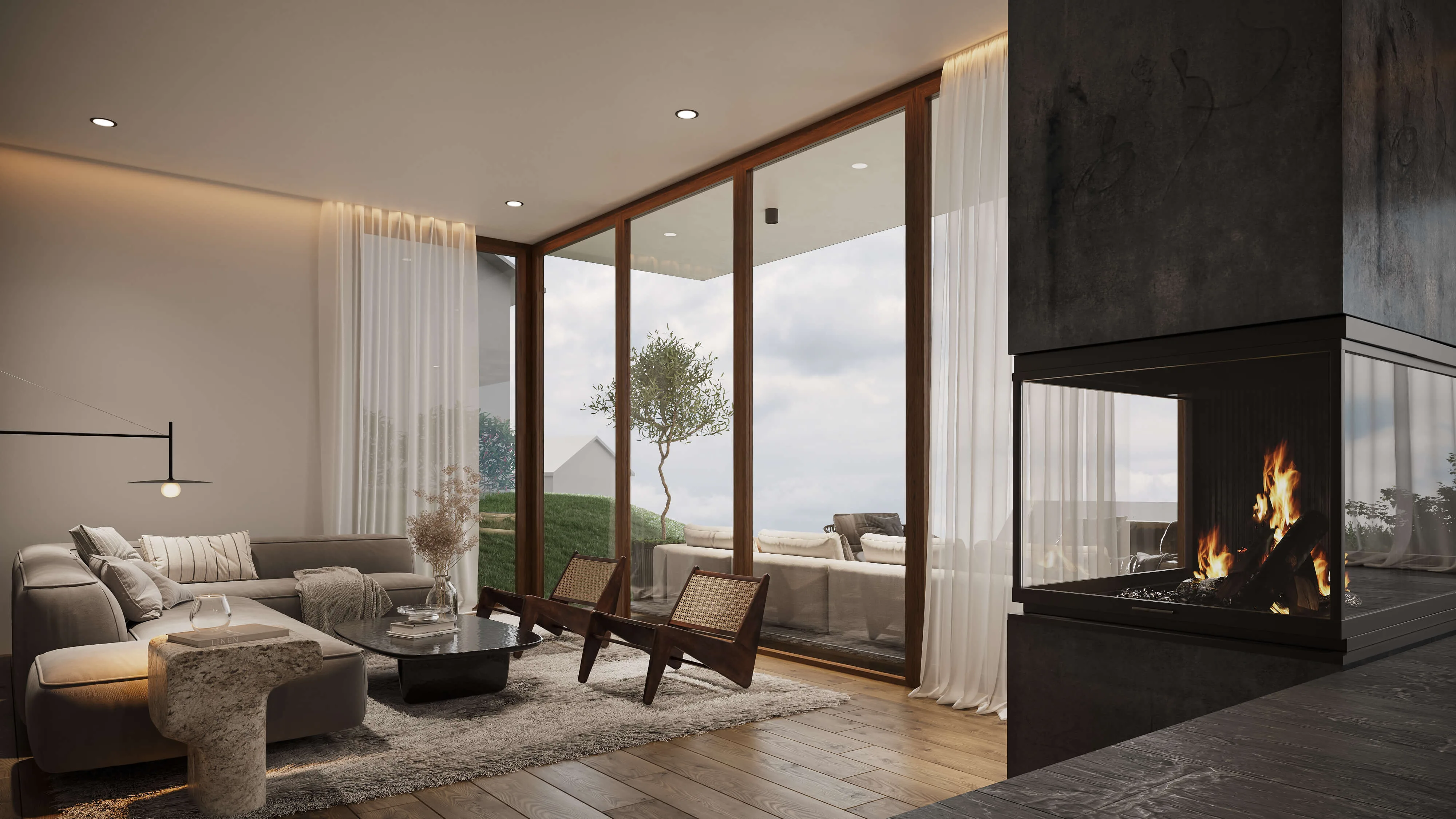 Wohnbau-Innenvisualisierung &ndash; 3D-Innenvisualisierung für Schweizer Mehrfamilienhaus